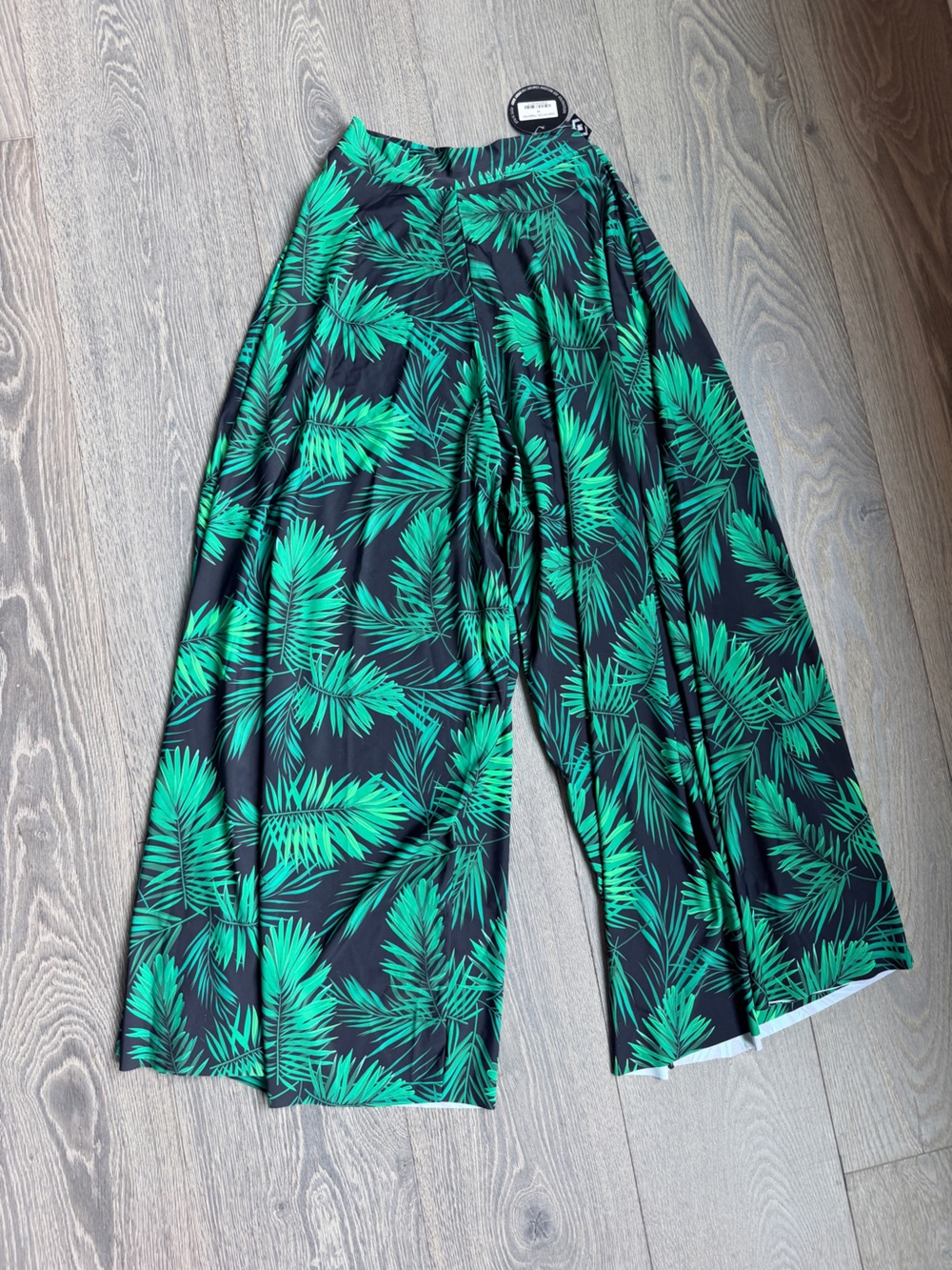 Exotica ExoticAthletica Jungle Gym Silky Palazzo Wide Leg Pant Size Medium